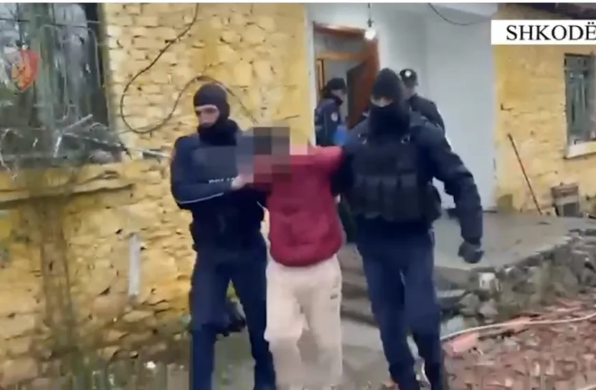 VIDEO/ Policia e Shkodres publikon pamjet e arrestimit të autorit…