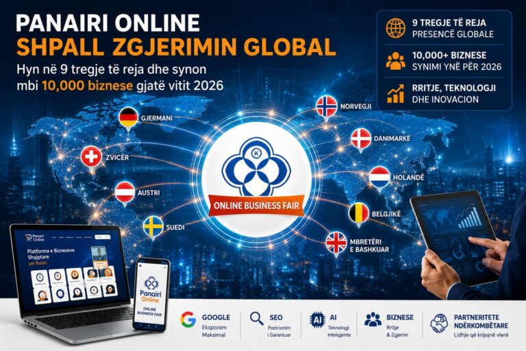 Panairi Online shpall zgjerimin global: Hyn në 9 tregje të reja dhe synon mbi 10,000 biznese gjatë vitit 2026…